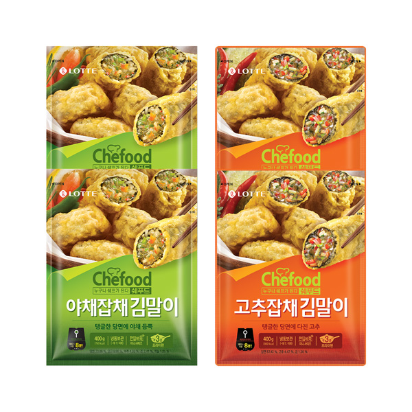 [해피] Chefood 김말이 2종 4개(야채/고추)