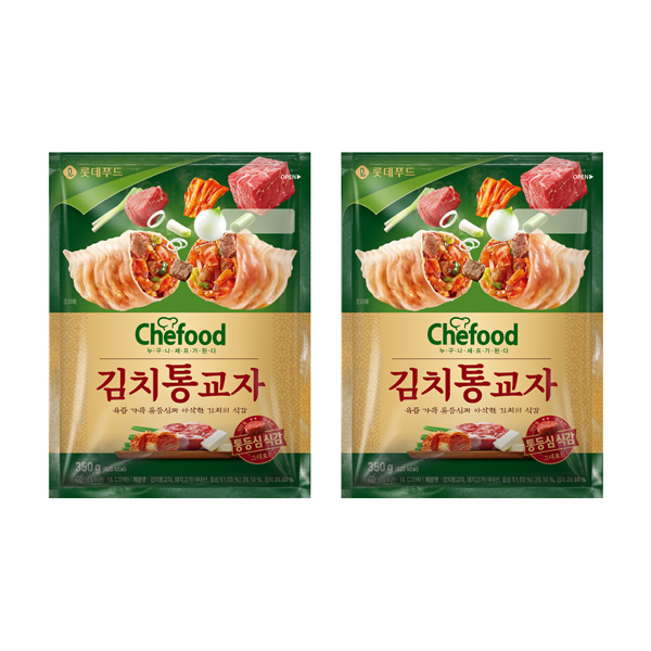[해피] Chefood 김치통교자 (350g+350g) x 2개